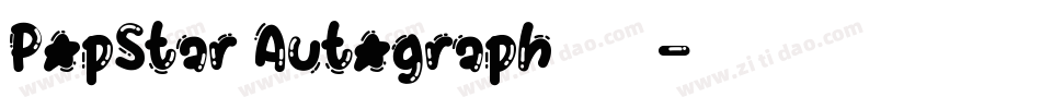 PopStar Autograph手机版字体转换